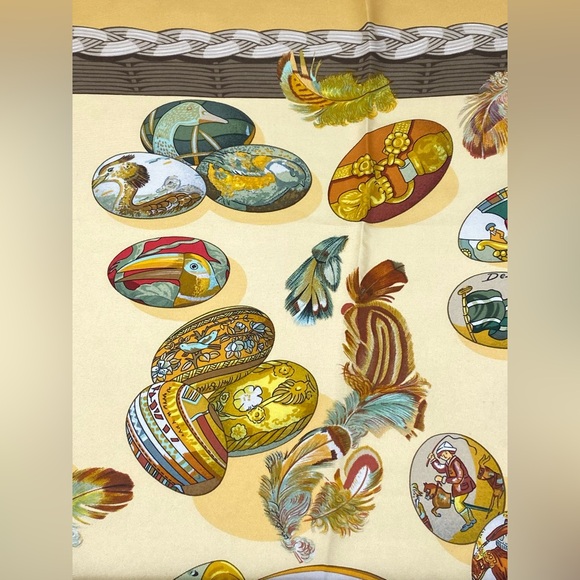 Hermes Vintage Scarf Couvee D Hermes Carre 90 Katy Latham - Picture 15 of 16